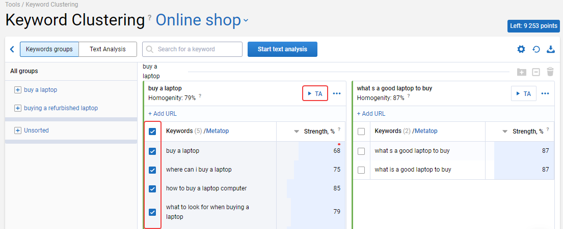 Website keyword research tools
