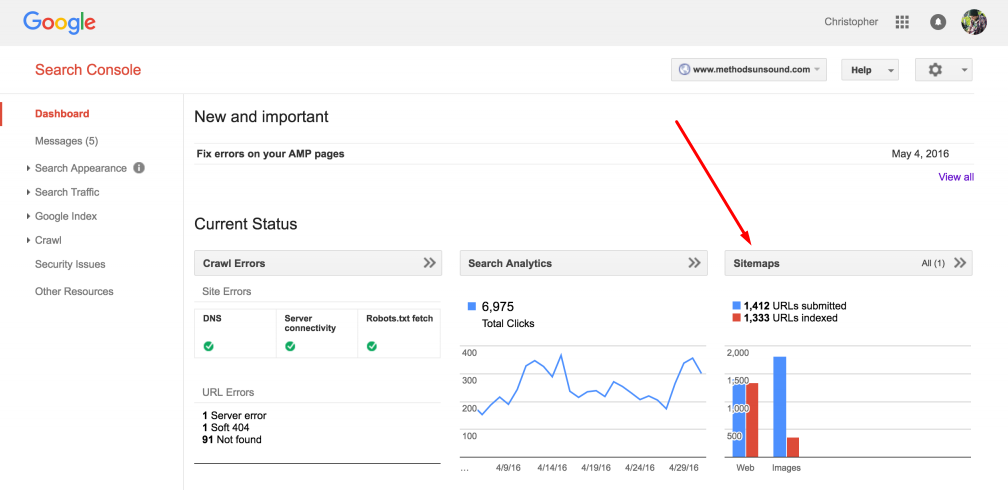Search Console Sitemaps