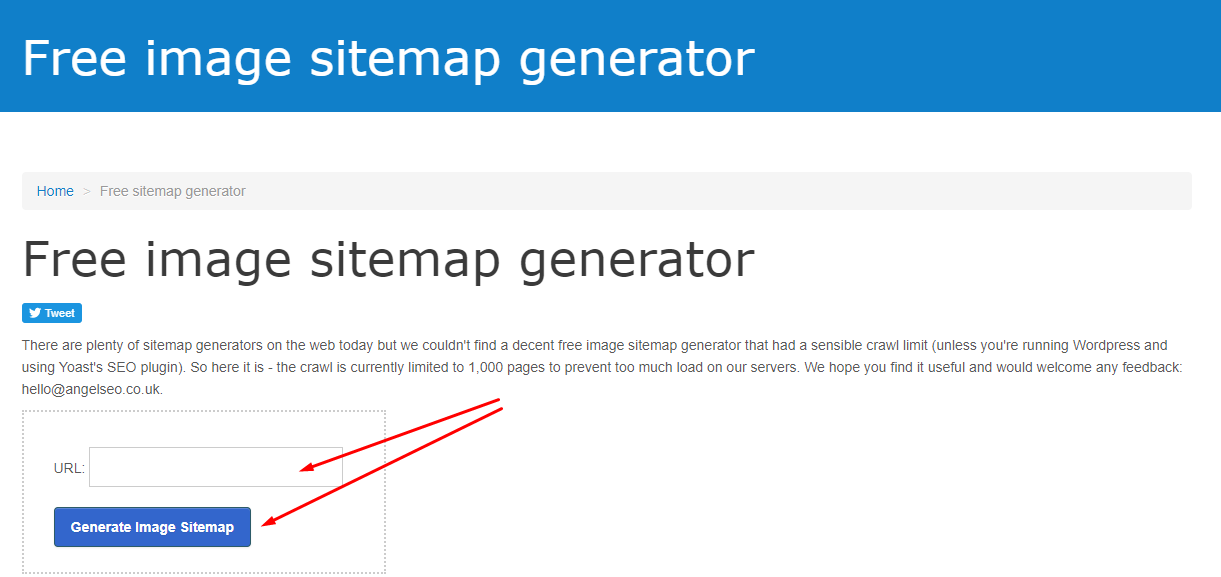 Free generate a sitemap