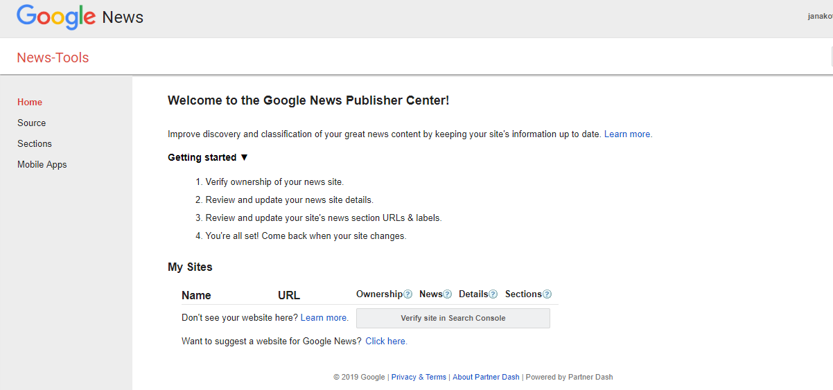 Google News for publishers