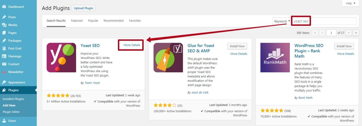WP Yoast SEO plugin for Wordpress