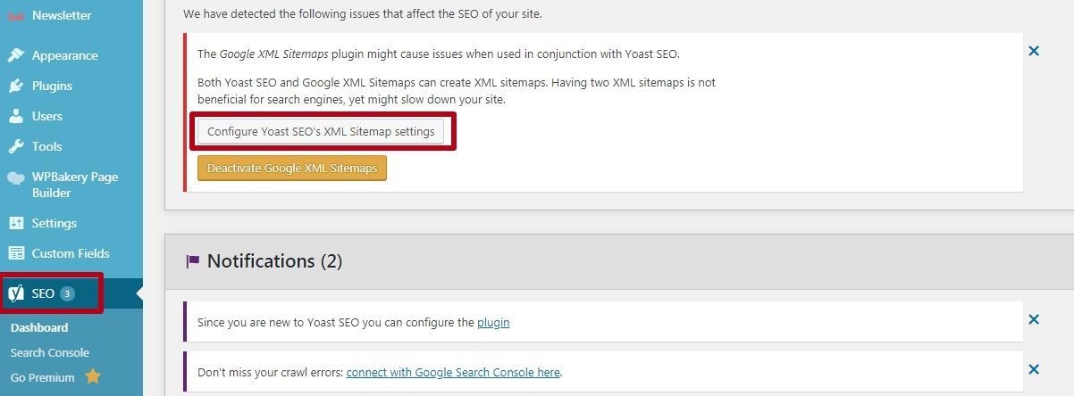 Creating an XML sitemap for wordpress site