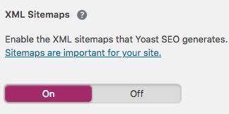 Yoast SEO XML sitemap