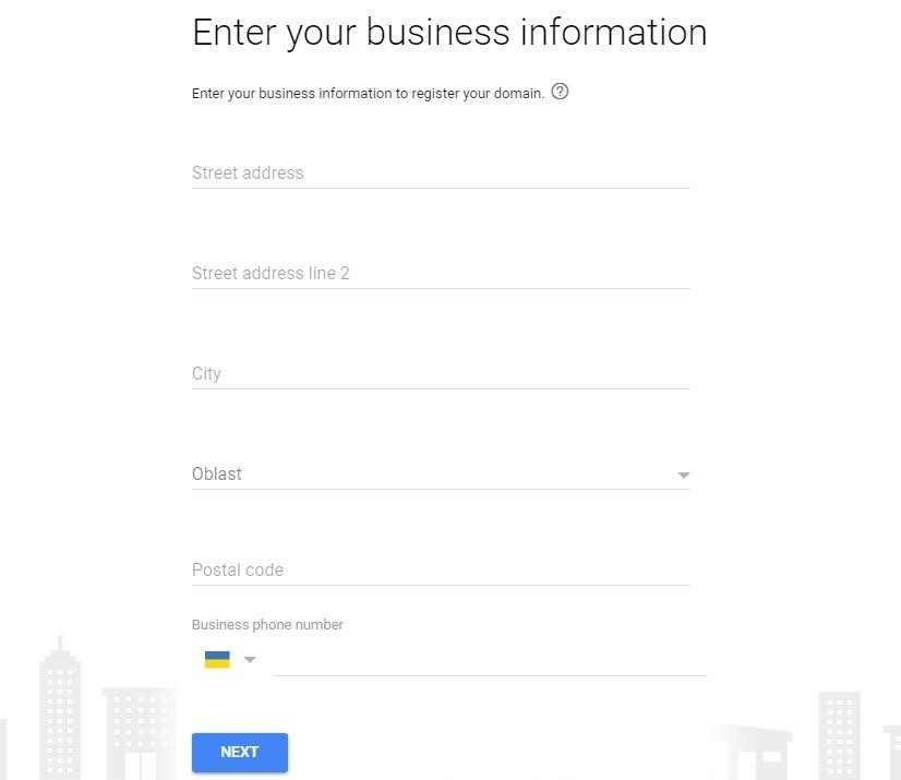 Company registration in G Suite