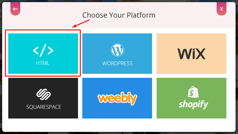 Instagram widget creating for the website