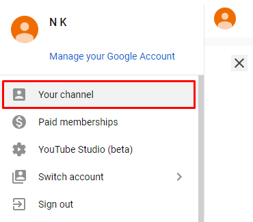Company channel on YouTube