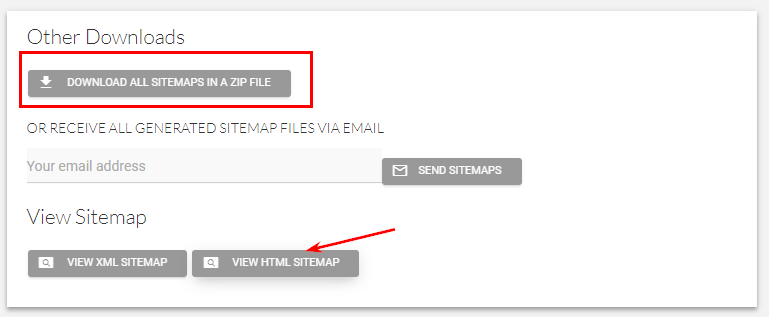 How to download HTML sitemap