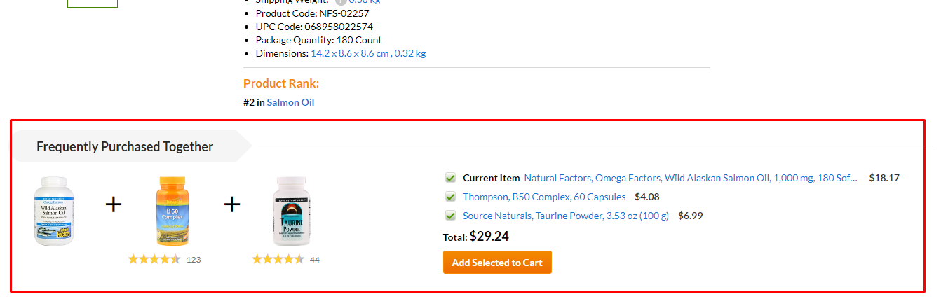 How to arrange a product card in the online store 16261788317118 Frequently purchased together module in the store