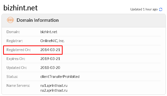 Domain information whois.com