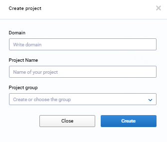 How to create a project in Serpstat