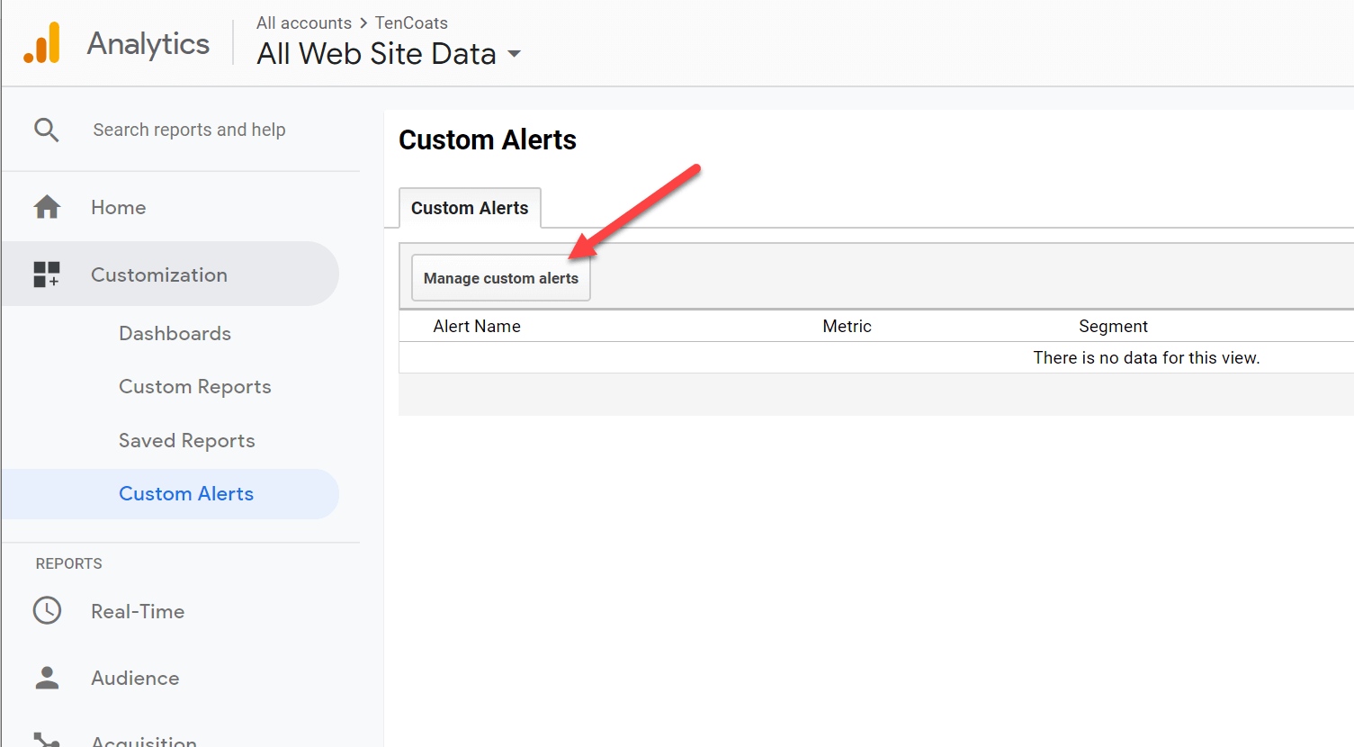 Manage notifications in Google Analytics