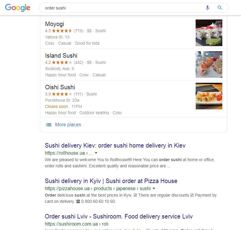 Geo-dependend search queries