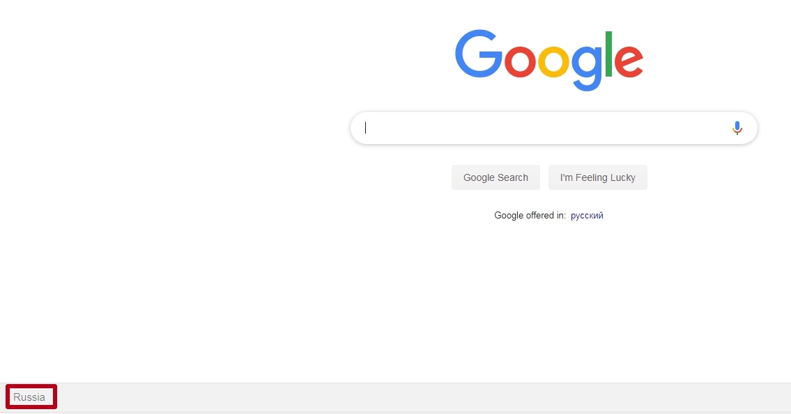 Change Google Search Region