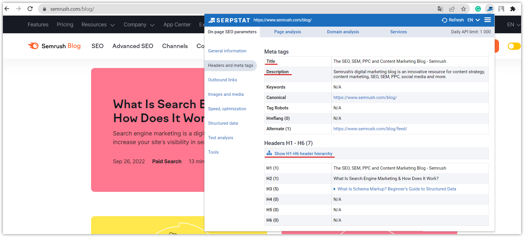 Serpstat Website SEO Checker Plugin