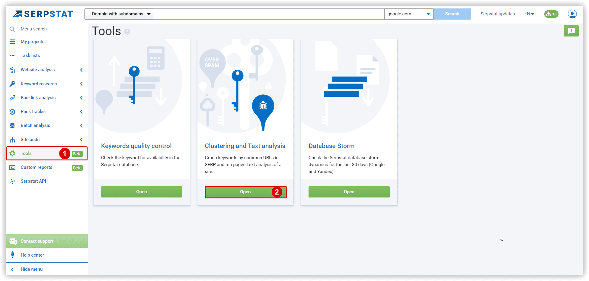 Tools: Clustering and Text analysis