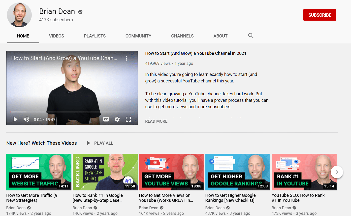 brian dean youtube