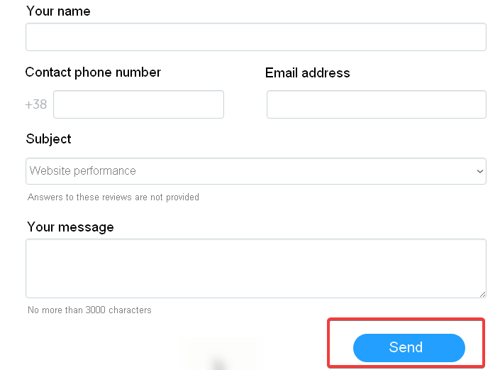 How to make a checkout form in an online store 16261788306138 Action button in the checkout form