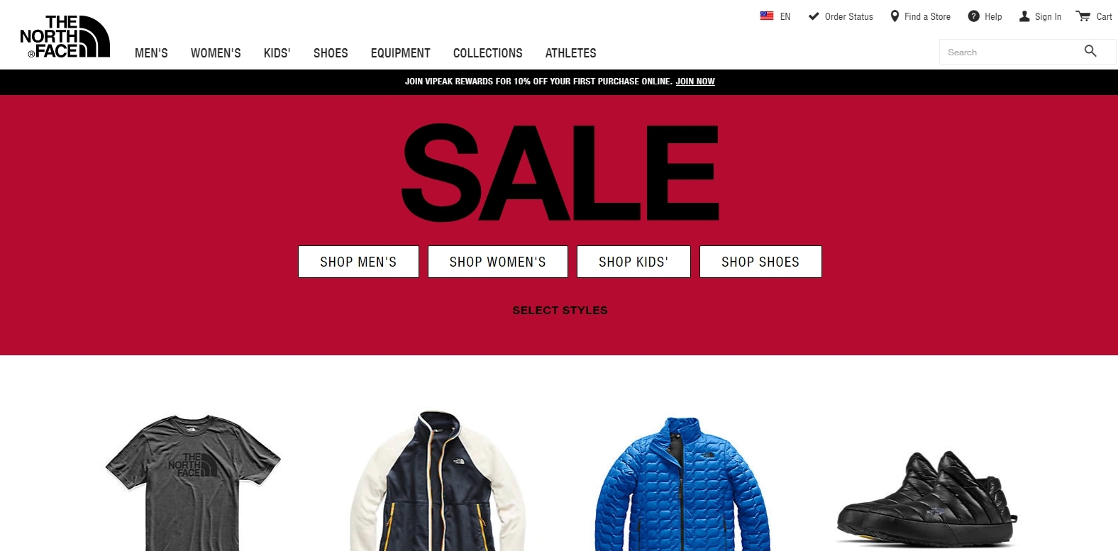 Desktop version of the site