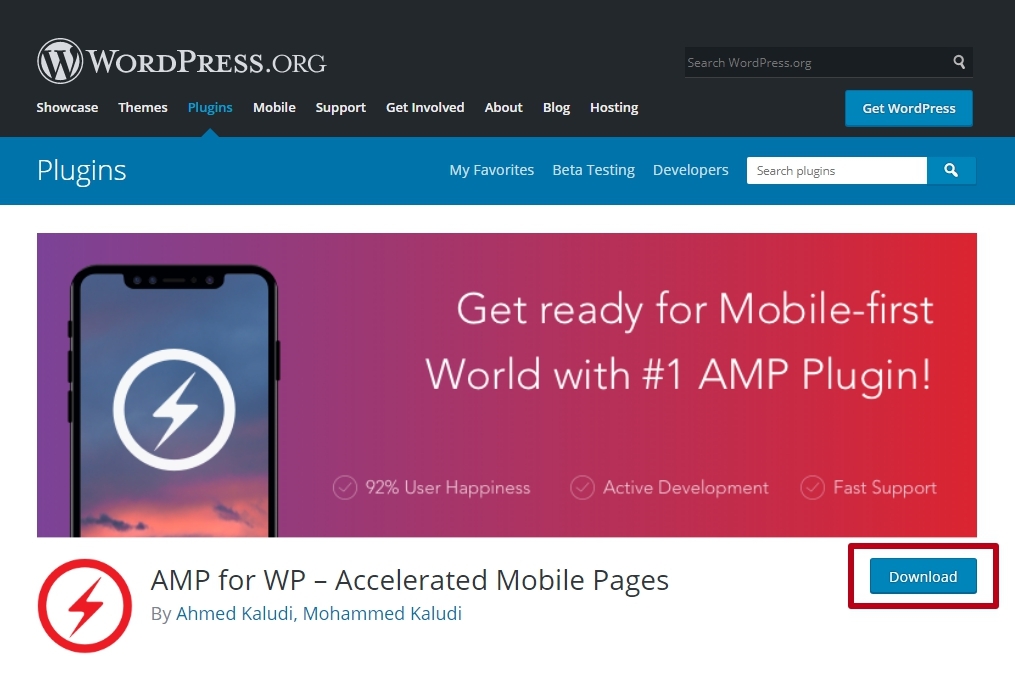 AMP Plugin for WP - Accelerated Mobile Pages