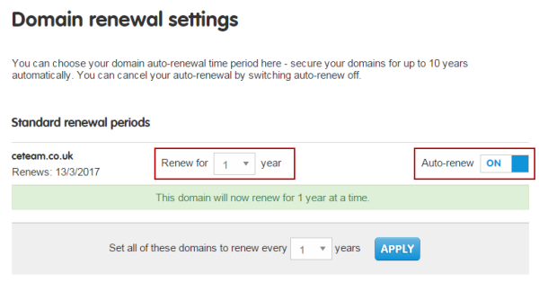 How to renew a domain and what ways the registration period influences SEO 16261788327950 Domain renewal settings