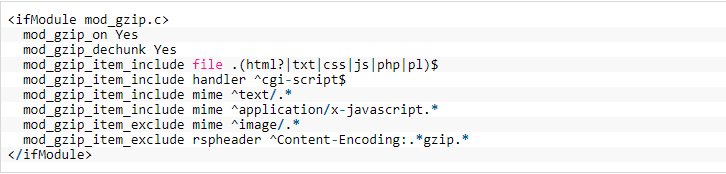 How to run the Gzip data condensation on the website 16261788360505 mod_gzip Apache