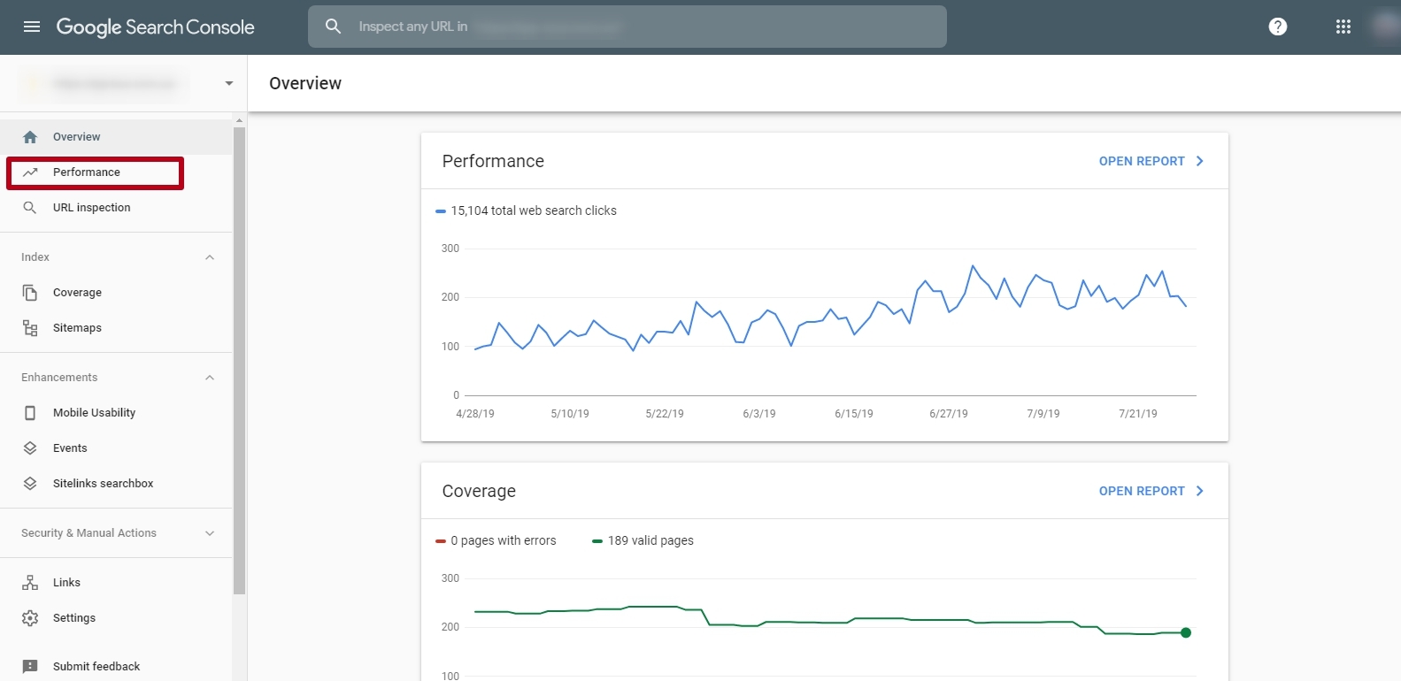 Search Traffic in the Google Search Console