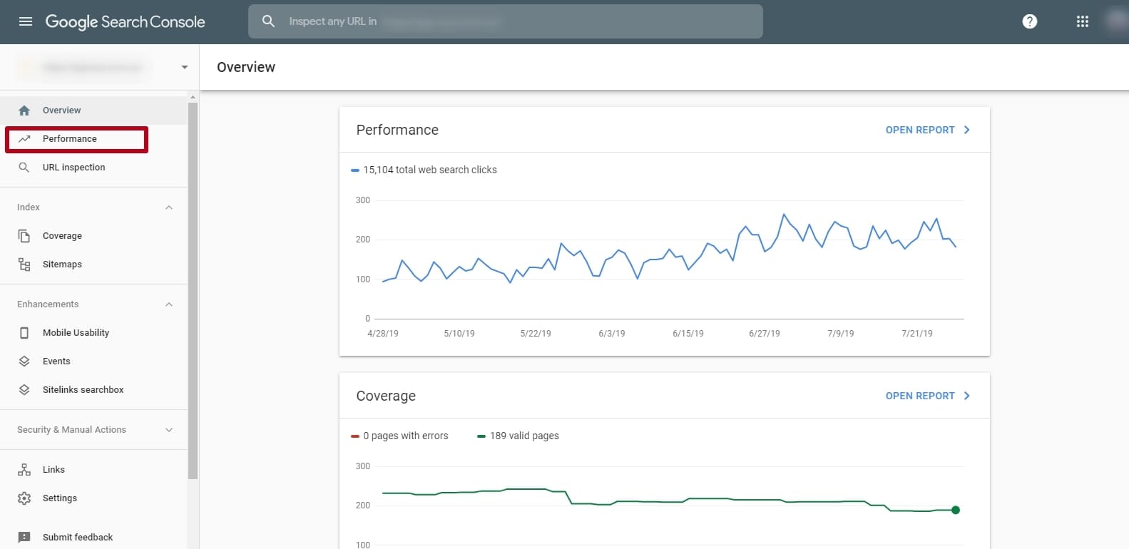 Search Traffic in the Google Search Console