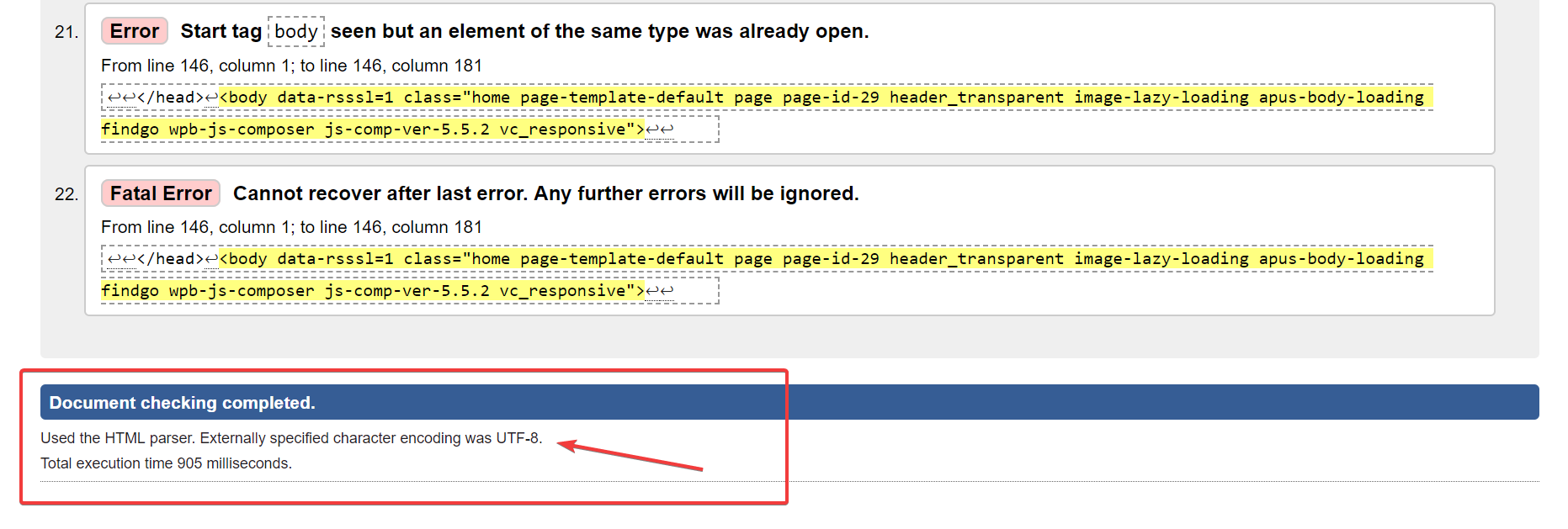 Validator Page Code Validation