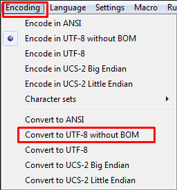 Convert document to UTF-8