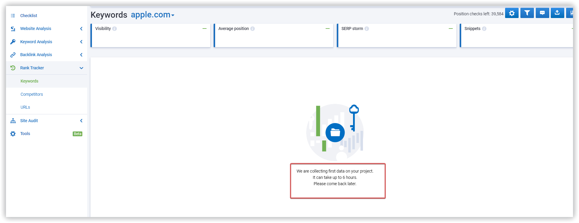 keywords tracking