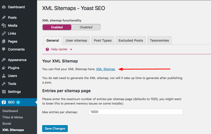 Replacing sitemap.xml in the root of the site