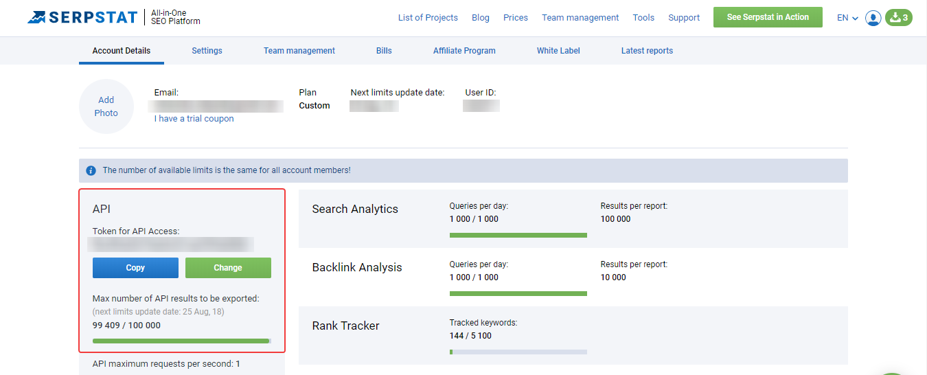 How To Visualize Serpstat Reports Using Google Data Studio Connector 16261788247694