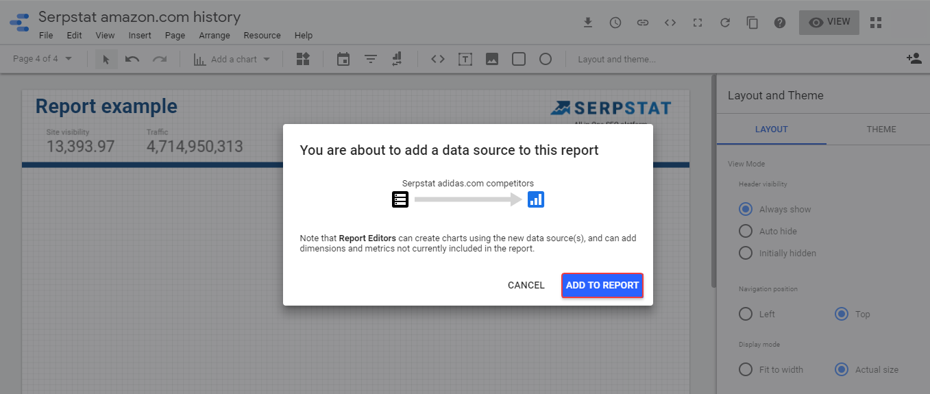 How To Visualize Serpstat Reports Using Google Data Studio Connector 16261788247684