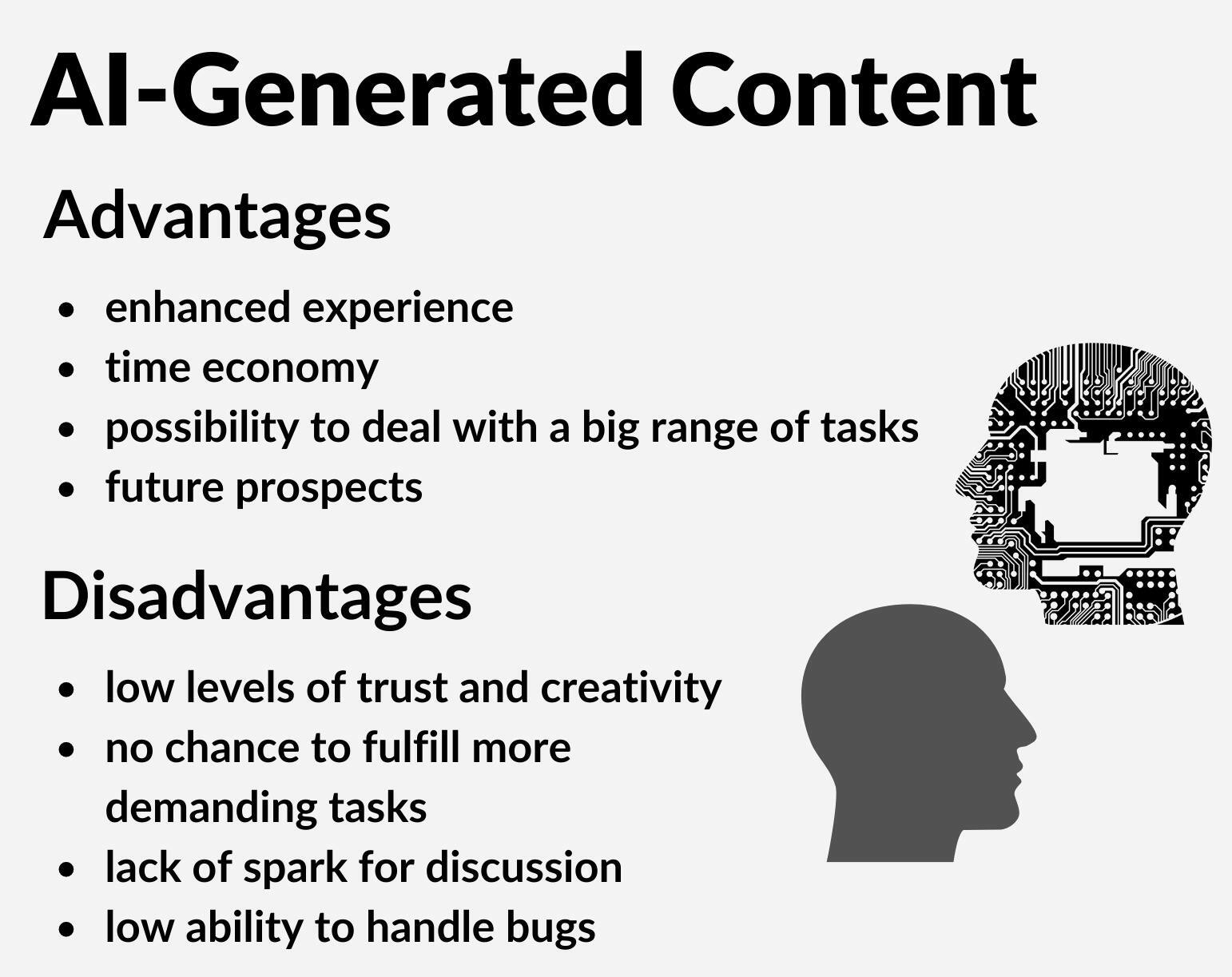 AI-Generated Content: pros and cons