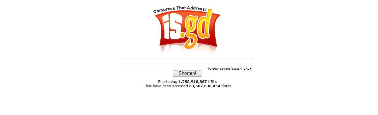 Бесплатный сервис сокращения ссылок is.gd