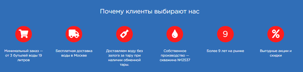 блок «Почему клиенты выбирают нас»