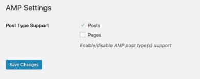 AMP plugin WordPress