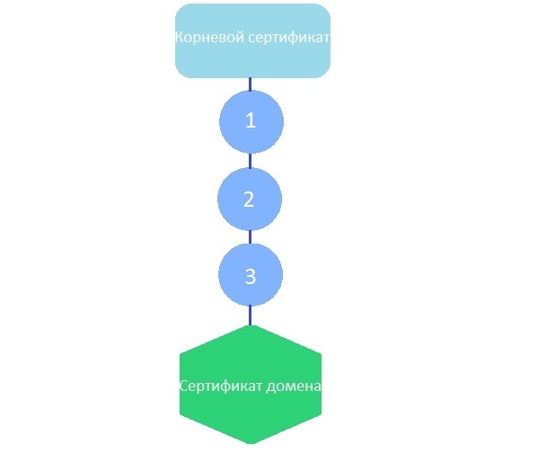Схема цепочки SSL сертификатов