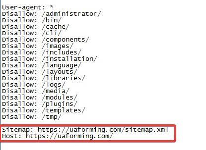 Ссылка на карту сайта в robots.txt и директива Host для Яндекса