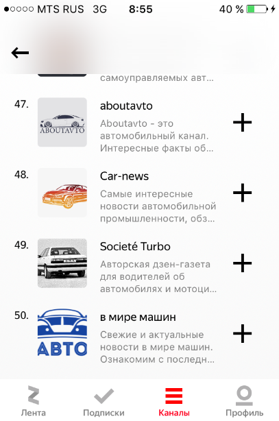 Распределение каналов по нишам