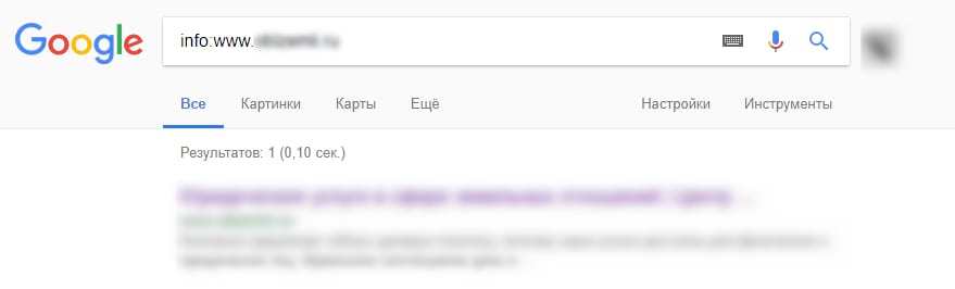 Как найти зеркало сайта в Google