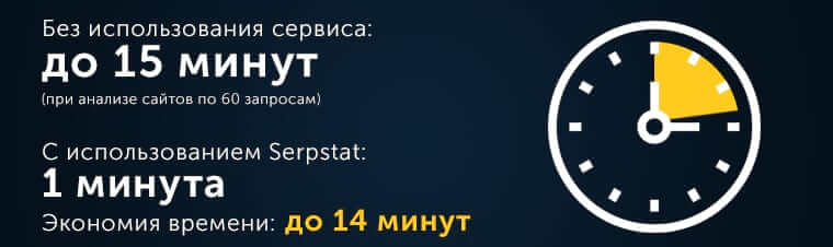 Экономия времени с Serpstat