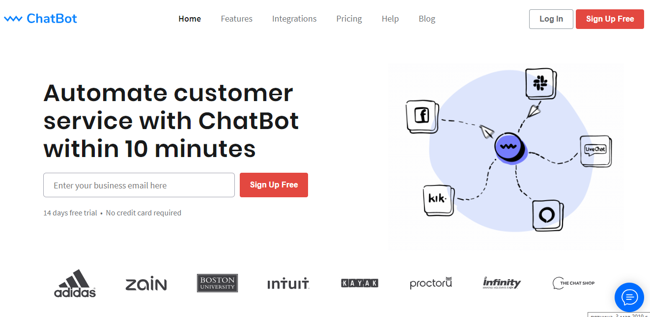 Онлайн-конструктор чат-ботов ChatBot