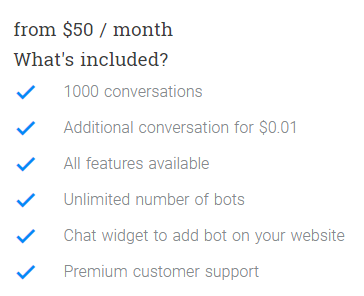 Стоимость создания чат-бота в онлайн-конструкторе ChatBot 