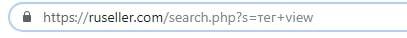 Параметры поиска в URL-адресе