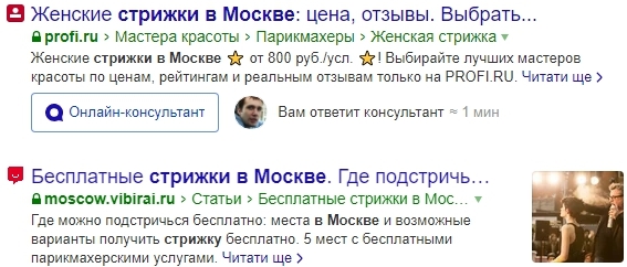Расширенный сниппет в Яндексе