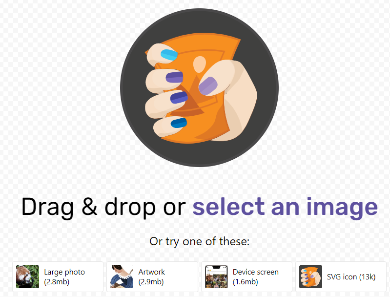Сжатие картинок инструментом Google Squoosh.app