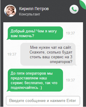 Онлайн-поддержка на сайте JivoSite