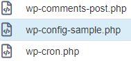 Выбор «wp-config-sample.php»