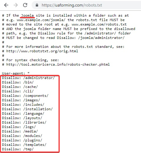 Как узнать движок сайта с помощью robots.txt